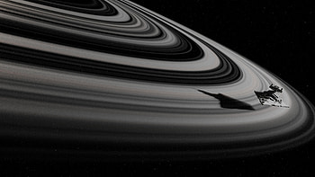 Star Wars Star Destroyer Over Saturn Rings - Ultra, movie, Star Wars, Star Destroyer HD wallpaper