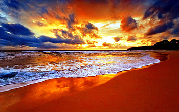 ... pretty sunset beach beach better ... HD wallpaper