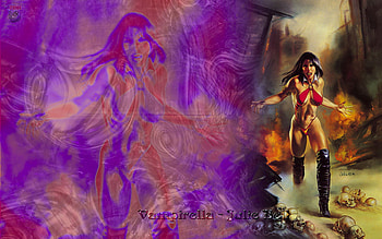 Vampirella Shadowed, abstact, 3d, fantasy, art, vampire HD wallpaper