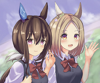 Admire Vega & Narita Top Road, Narita Top Road, Admire Vega, Anime, Uma Musume: Pretty Derby HD wallpaper