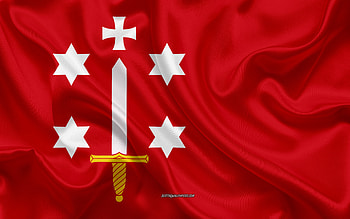 Flag of Haarlem, , silk texture, Haarlem, Netherlands, Haarlem flag, Dutch cities HD wallpaper