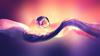 3d Afloat Drop, 3d, artist, deviantart HD wallpaper