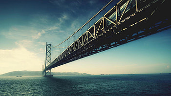 Akashi Kaikyo Bridge , Stunning , High-resolution background HD wallpaper