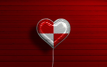 I Love Potosi, , realistic balloons, red wooden background, Day of Potosi, Bolivian cities, flag of Potosi, Bolivia, balloon with flag, cities of Bolivia, Potosi flag, Potosi HD wallpaper