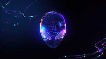 Alienware Skull , alienware, computer, skull HD wallpaper