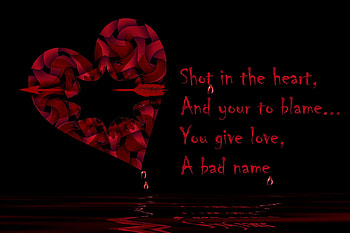 shot in the heart, night, hi, love, funny, heart, lake, dream HD wallpaper