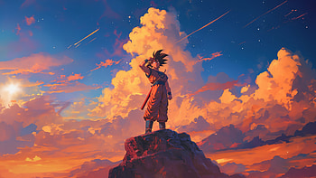Goku A Hero, goku, anime, artist, artwork, digital-art, ai, deviantart HD wallpaper