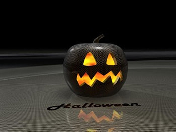 Carbon Pumpkin, carbon, pumpkin, halloween art, pumpkin art, carbon halloween HD wallpaper
