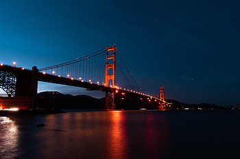 Cities, Night, Lights, Lanterns, Bridge HD wallpaper