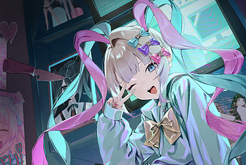 OMGkawaiiAngel-chan, OMGkawaiiAngel-chan, video game, NEEDY GIRL OVERDOSE HD wallpaper