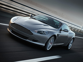 Sports, Auto, Aston Martin, Cars, Asphalt, Front View, Grey, Speed, Style, 2008, Db9 HD wallpaper