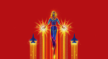 Captain Marvel, minimal, aircrafts, art HD wallpaper