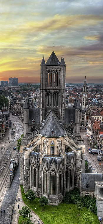 St. Nicholas' Church, Belgium HD phone wallpaper