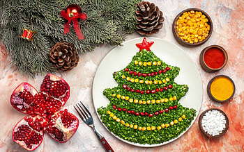 :), sweet, craciun, christmas, green, red, fruit, dessert, food HD wallpaper
