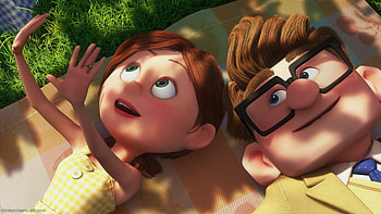 Carl and Ellie, Up , Animation HD wallpaper