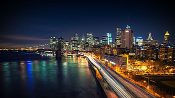 New York at Night, , Night backgrounds HD wallpaper