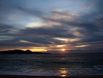 Serenity, clouds, water, sun, ocean HD wallpaper