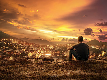 Golden Leisure, alone, graphy, manipulation, artist, artwork, digital-art HD wallpaper