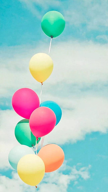 Happy Birtay, Balloons, Abstract HD phone wallpaper