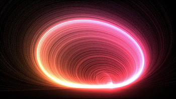 Glowing circle, motion lines HD wallpaper