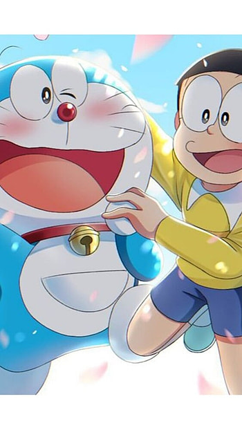 Nobita Doraemon, Doraemon, Happy HD phone wallpaper