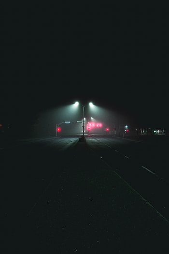 Cities, Night, Shine, Light, Road, Markup, Posts, Pillars HD phone wallpaper