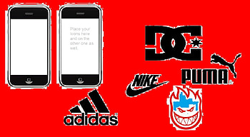 Brands, icon, ipod, adidas, spitfire, red, holder, nike, puma, dc HD wallpaper