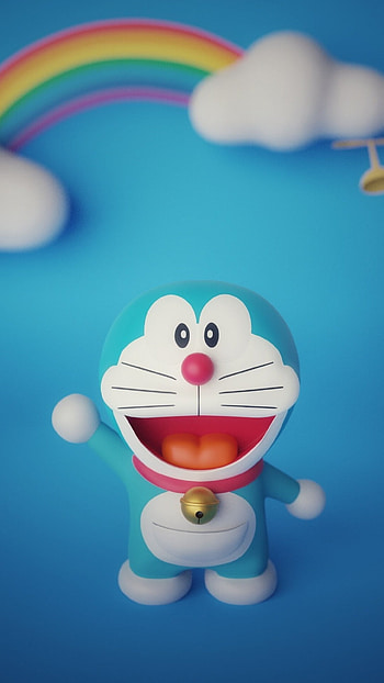 Cute Doraemon, Hi Doraemon, smiles HD phone wallpaper