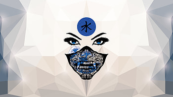 Ninja, ninja, female, blue, ocean HD wallpaper