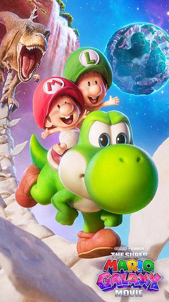 Yoshi's Cosmic Ride — Super Mario Galaxy HD phone wallpaper
