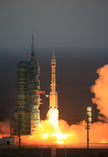 Long March 2F, Tiangong Space Station HD phone wallpaper