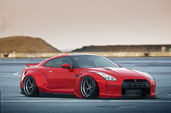 Rocket Bunny Nissan GTR Front Look , nissan-gtr, nissan, cars, behance HD wallpaper