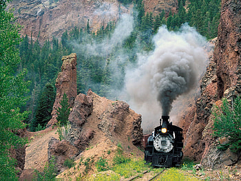 Cumbres Toltec Scenic, colorado, mountains, railroad HD wallpaper