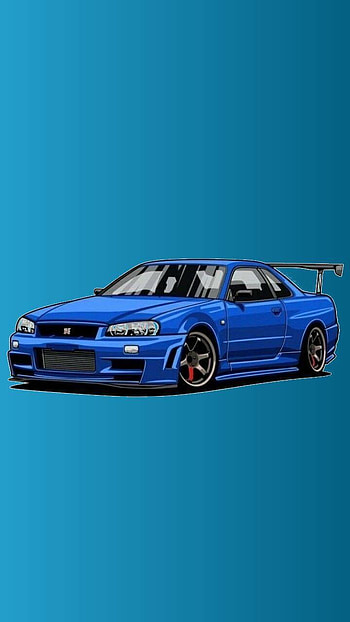 Nissan gtr r34, cars, car, wheel, carguy HD phone wallpaper