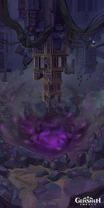 Ruinas de la sima, Impact, Contruccion, Genshin HD phone wallpaper