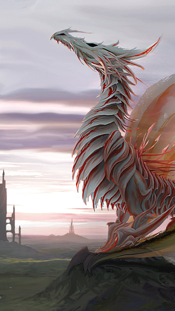 Dawnwarden: Vertical Fantasy Dragon, fantasy, dragon HD phone wallpaper