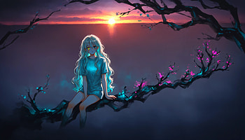 Silent Reverie The Edge Of Fantasy, artist, artwork, art, digital-art, ai, deviantart HD wallpaper