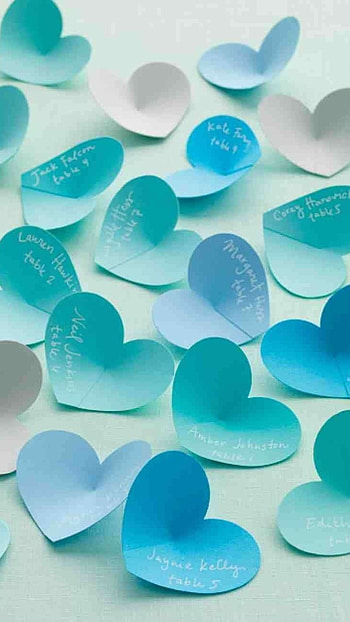Blue Heart, Paper Heart HD phone wallpaper