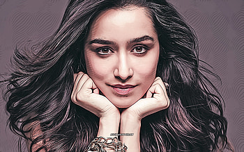 Shraddha Kapoor, , vector art, Bollywood, indian actress, celebrity drawings, Shraddha Kapoor drawing, indian celebrity, movie stars, Shraddha Kapoor HD wallpaper