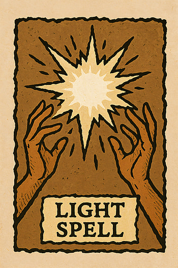 Light Spell | Radiant Spell | Luminous Sigil | Glowspell | Pocket Lightspell, magic, light, hand HD phone wallpaper