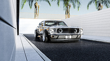 The Ford Mustang Concept Cgi , ford-mustang, ford, cgi, cars, behance HD wallpaper