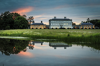 Nature, Lake, Reflection, House, Pond, Ireland, Manor, Homestead HD wallpaper