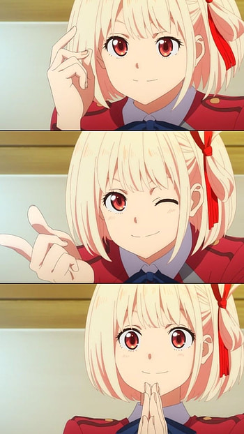 Lycoris Recoil, eye, head HD phone wallpaper
