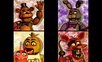 Five Nights at Freddy's : Freddy & Foxy at Fazbear's Pizza, Freddy (Five Nights at Freddy's), Foxy (Five Nights at Freddy's), video game, Freddy Fazbear's Pizza, Five Nights at Freddy's HD wallpaper