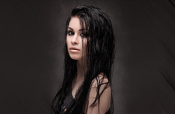 Brunette, model, models, woman HD wallpaper