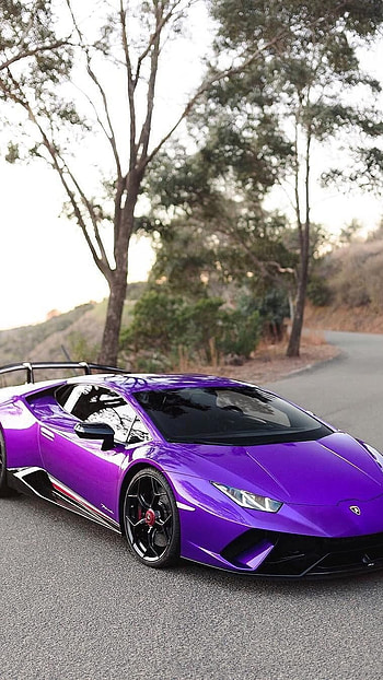 Lamborghini, Purple HD phone wallpaper