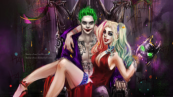 Joker And Harley Quinn Pride, joker, harley-quinn, superheroes, digital-art, artwork, deviantart HD wallpaper