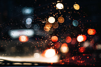 Dark, lights, bokeh, art HD wallpaper