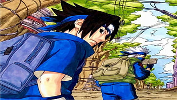 Sasuke Uchiwa and Kakashi Hatake in a mission., Sasuke Uchiha, Kakashi Hatake, Naruto HD wallpaper