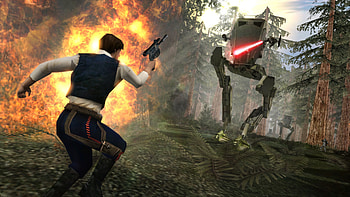 Star Wars Battlefront Classic - Rebel vs AT-ST Action, video game, Star Wars: Battlefront (2004) HD wallpaper